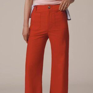 The Collette Cropped Wide-leg Pant by Maeve Size 31